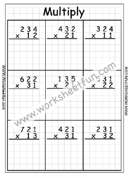 Multiplication worksheets