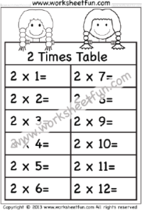   Times Table Worksheets