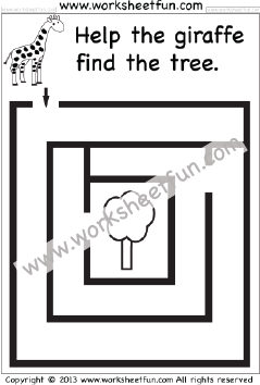 Maze Worksheets / FREE Printable Worksheets – Worksheetfun