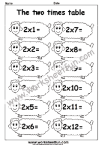 Times Table Worksheets