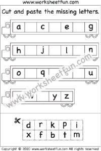 Cut and Paste Lowercase Letters
