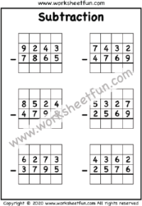 Subtraction Regrouping