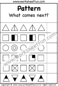 Pattern – What comes next? – One Worksheet