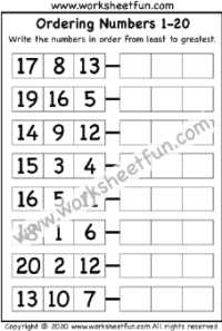 numbers ordering numbers free printable worksheets worksheetfun