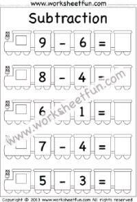 Subtraction Worksheets