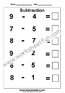 Subtraction Worksheets / FREE Printable Worksheets – Worksheetfun