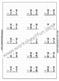 Subtraction Worksheets