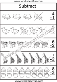 Subtraction Worksheets