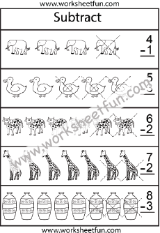 Subtraction Worksheets / FREE Printable Worksheets – Worksheetfun