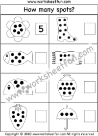Number Counting 1-10 – One Worksheet